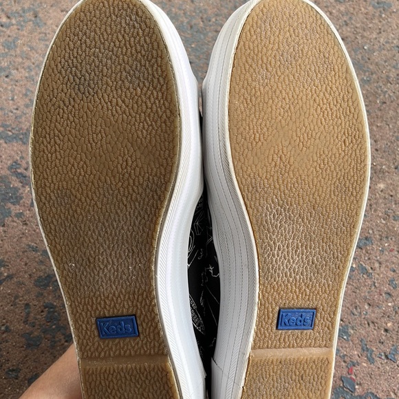 Keds x CJW Triple Kick Signature Print - Black & White, Velvet Laced, Women’s 9 - Picture 9 of 15